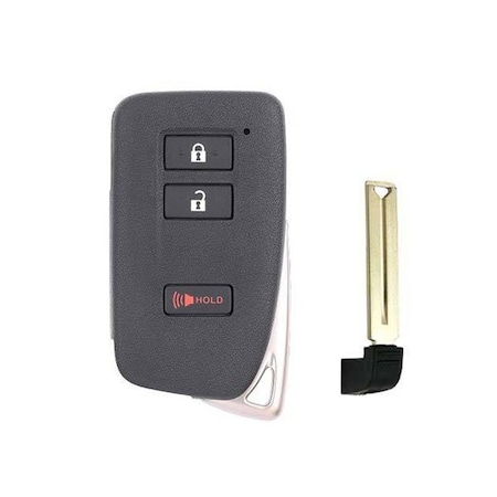 Keyless Factory KeylessFactory: 2013-2018 Lexus 3-Button Smart Key SHELL for FCC HYQ14FBA / HYQ14FBB SKS-LEX-132